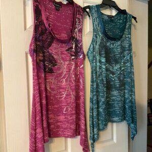 2 !!  Bundle of Vintage summer tops for price of 1 !! FINAL LAST CALL